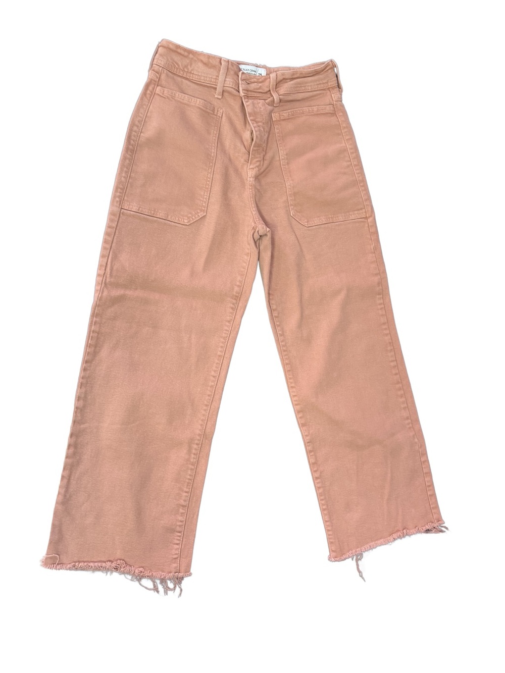 Just Black Straight-Leg Jeans in Dusty Pink